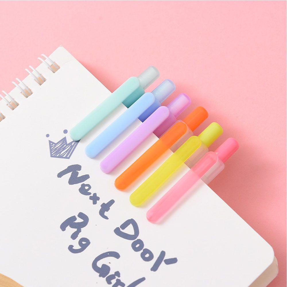 RAINBOW Bút Mực Gel Đen Ngòi 0.5mm Kiểu Dáng Dễ Thương