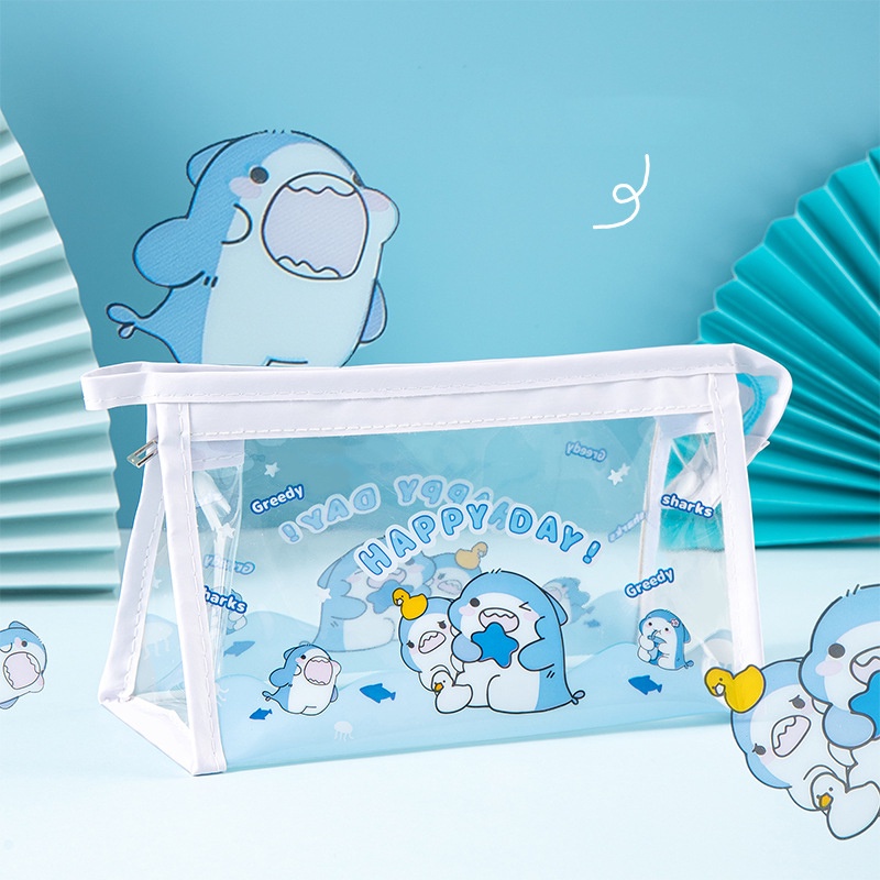 Túi Đựng Bút Trong Suốt Sức Chứa Lớn Dễ Thương Cho Nữ Sinh Trung Học