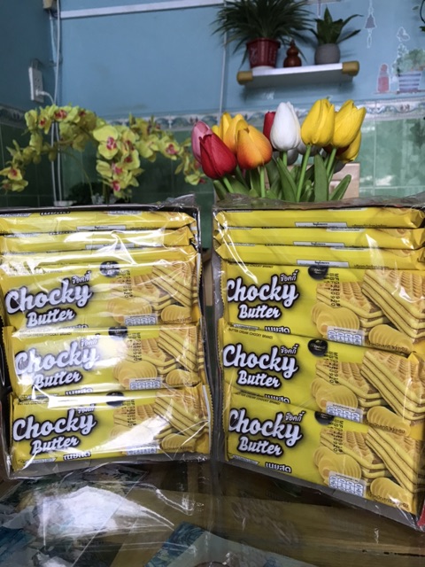 BÁNH XỐP CHOCKY BUTTER THÁI LAN 12 cái tặng 3 cái
