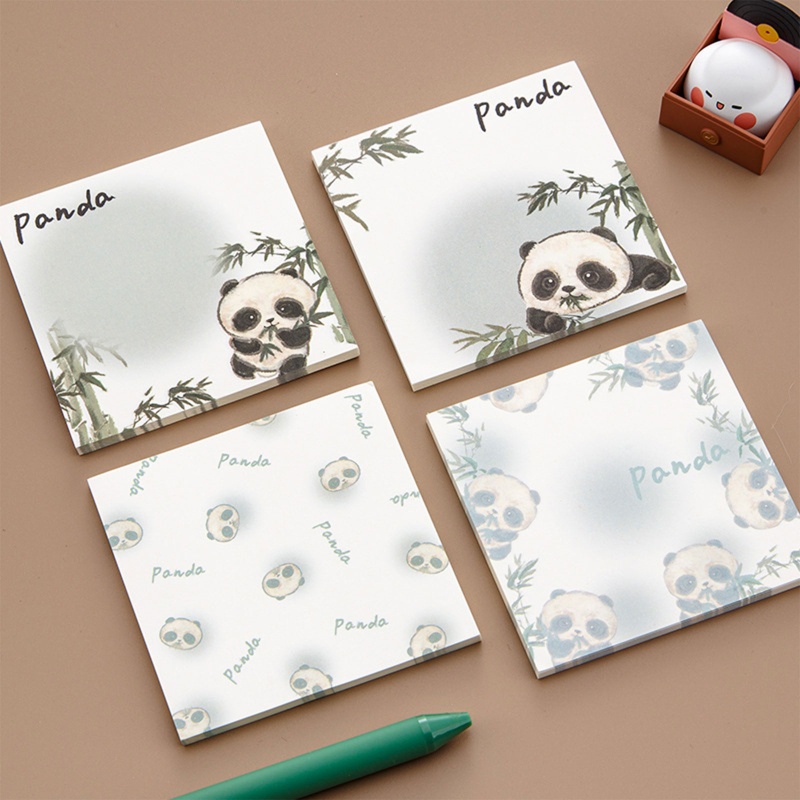 ✿ Set 50 Tấm Giấy Ghi Chú Họa Tiết Gấu Trúc Hoạt Hình Dễ Thương
