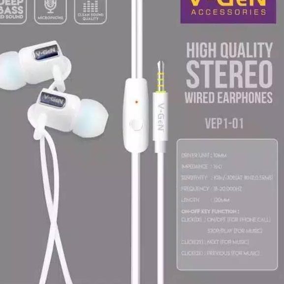 Tai Nghe V-Gen Xtrabass Vep1-01 Bass Tr6Xx Vgen | BigBuy360 - bigbuy360.vn