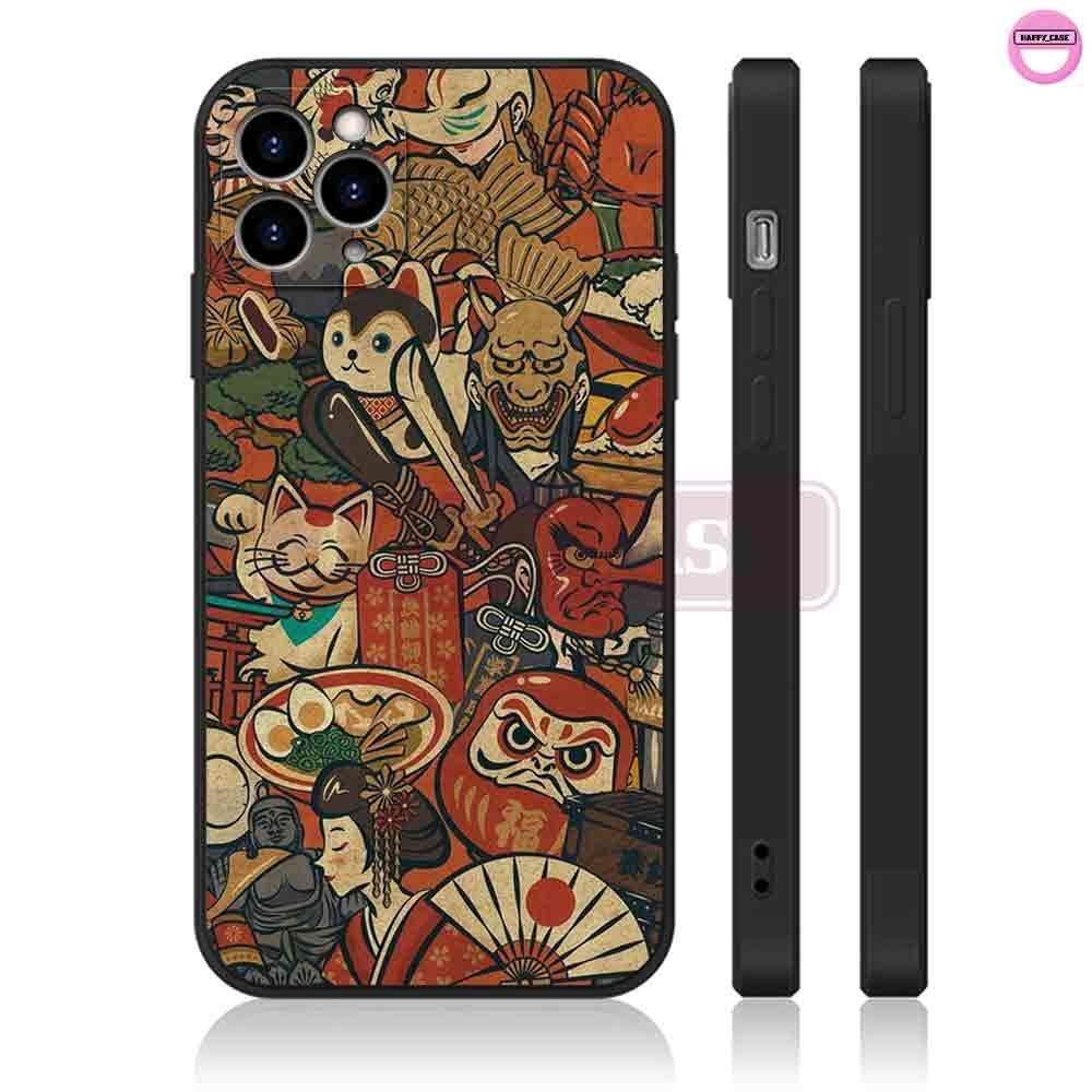 Ốp iPhone NB197 Hình Tranh Nhật Bản Chống Sốc iPhone Happy Case