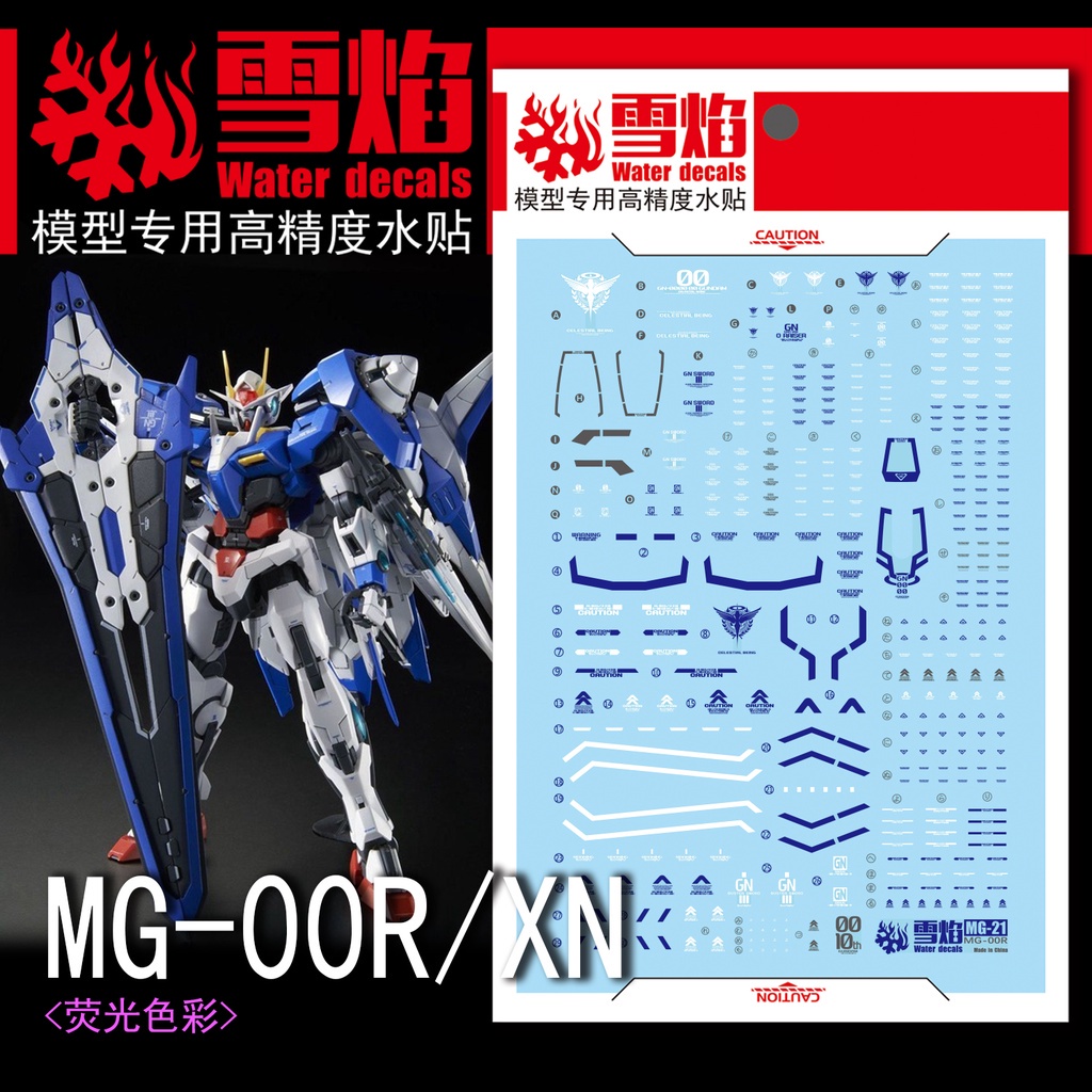 Xueyan Decal Cho MG 21 00 Raiser XN OOXN 00R Huỳnh Quang XYMG021