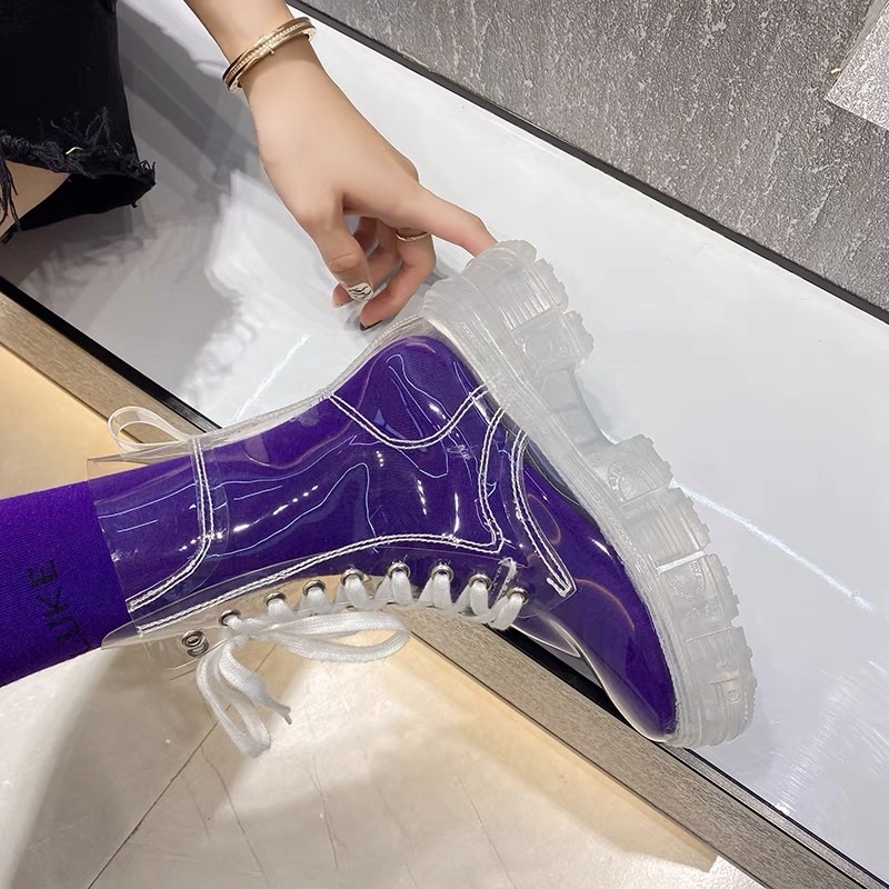 Giày boots trong suốt nữ phong cách, thời trang 2021 cực hot | BigBuy360 - bigbuy360.vn