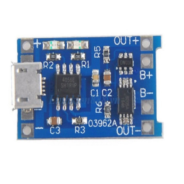 Module hạ áp DC-DC, Sạc Pin Lithium 18650 (1A)