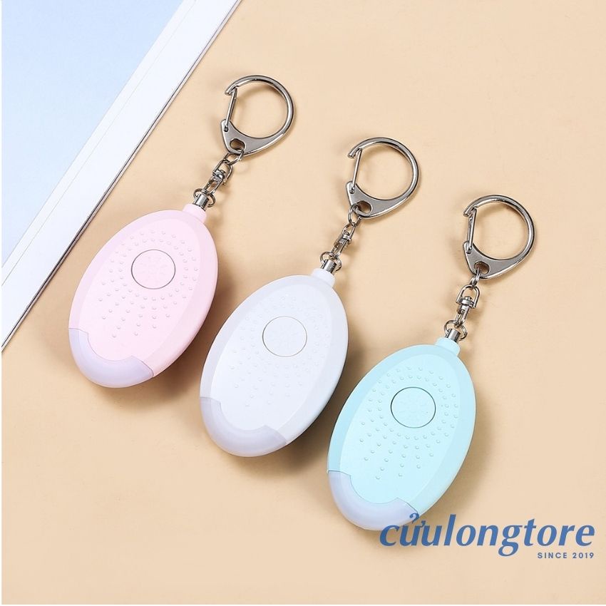 Móc Khóa SOS Báo Động âm thanh 130dB sound alarm personal khẩn cấp tự vệ cá nhân trẻ em phụ nữ người già có đèn pin mini