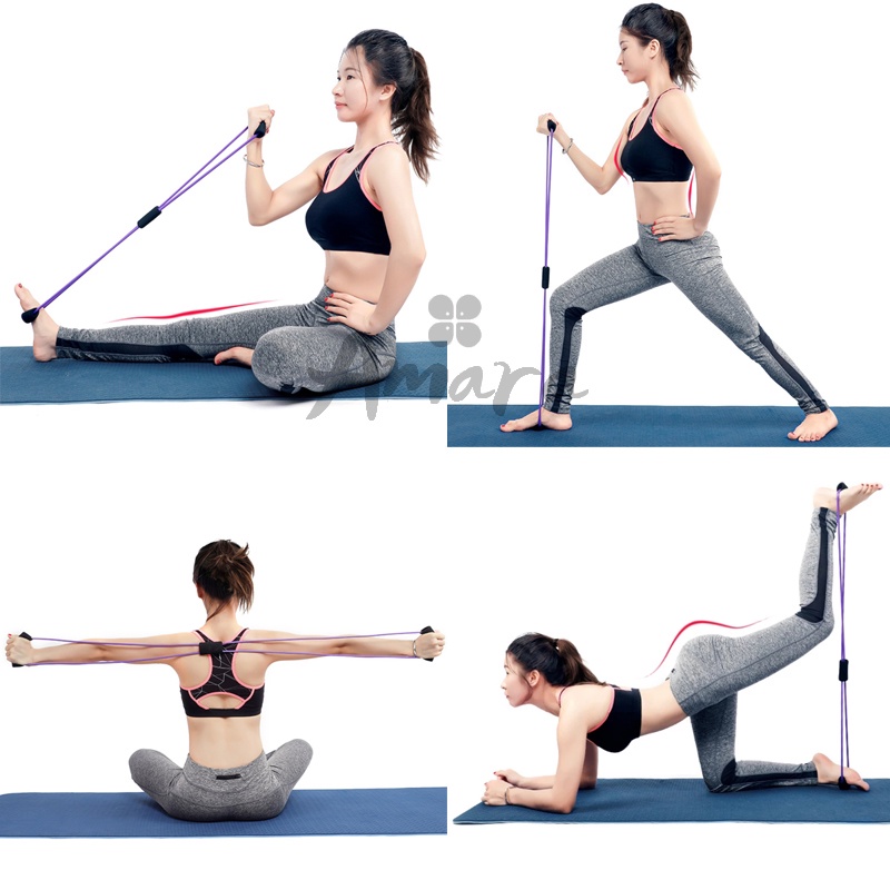 Dây Kéo Đàn Hồi Tập Thể Lực, Dây Chịu Lực Hỗ Trợ Luyện Tập Yoga Tiện Dụng