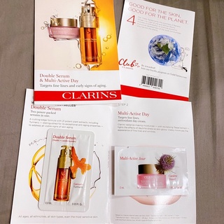 Mẫu thử Serum + Kem dưỡng Clarins