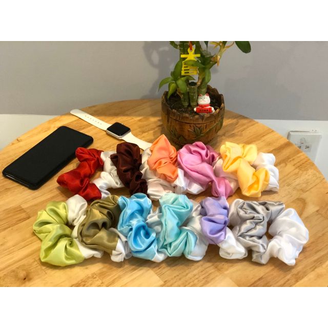 Dây cột tóc Scrunchies phối màu