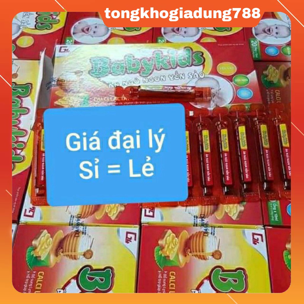 Combo 10 hộp Babykids ăn ngủ ngon yến sào
