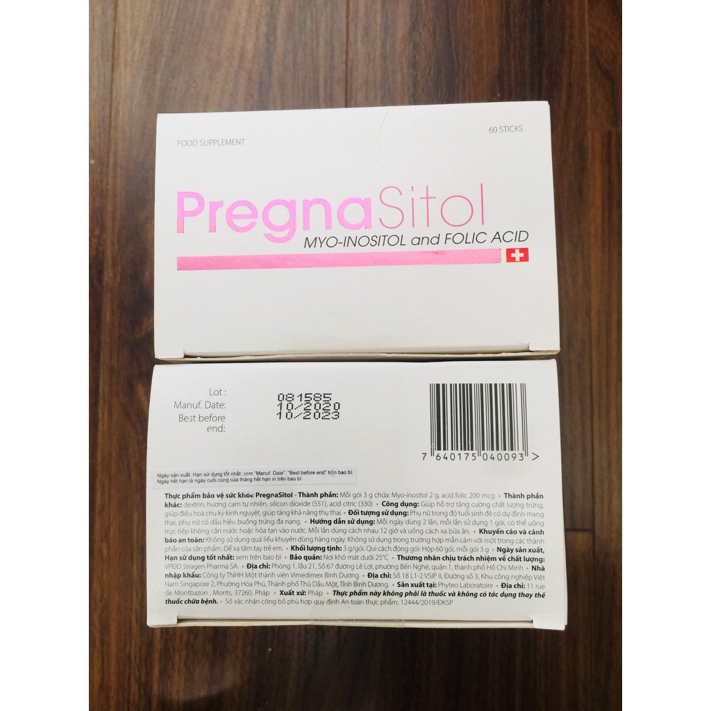 Pregnasitol - hỗ trợ mang thai ở nữ giới