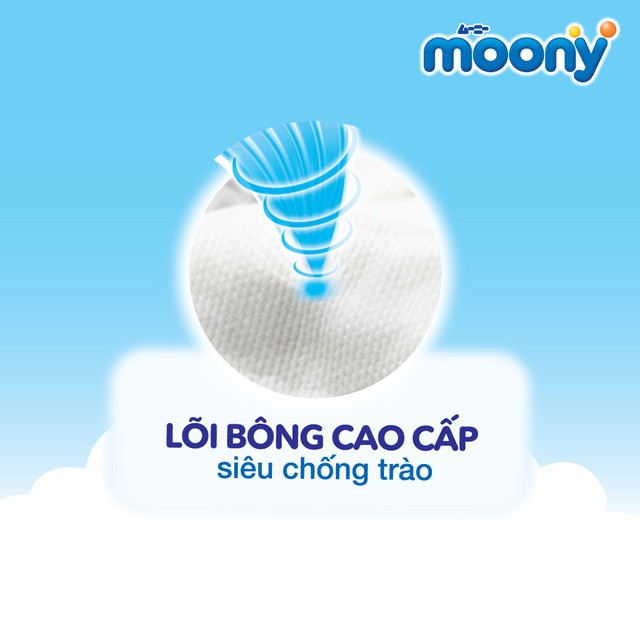 [Chính hãng] Tã dán cao cấp Moony NB90 Newborn 90 miếng [Nhật Bản]