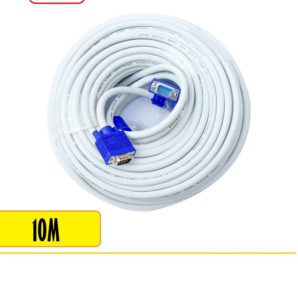 Cáp, Dây: VGA 2 đầu chống nhiễu 10m - Cáp VGA 2 đầu