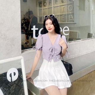 CHÂN VÁY XÒE XẾP LY BASIC ZAREEN VAA28 TRẮNG