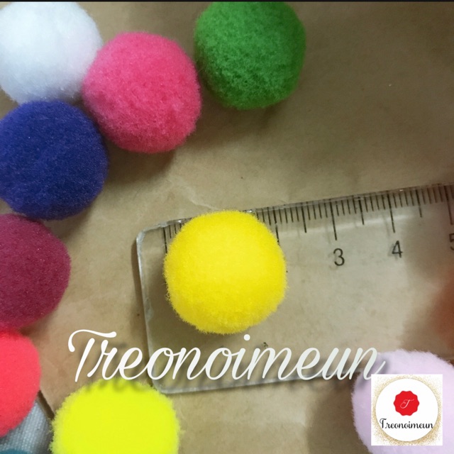 [ SIÊU RẺ] HẠT pom pom CAO CẤP 2cm 25k/50 CHỌN MÀU