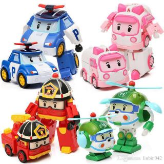 Hộp 4 Biệt Đội Poli Biến Hình Robot