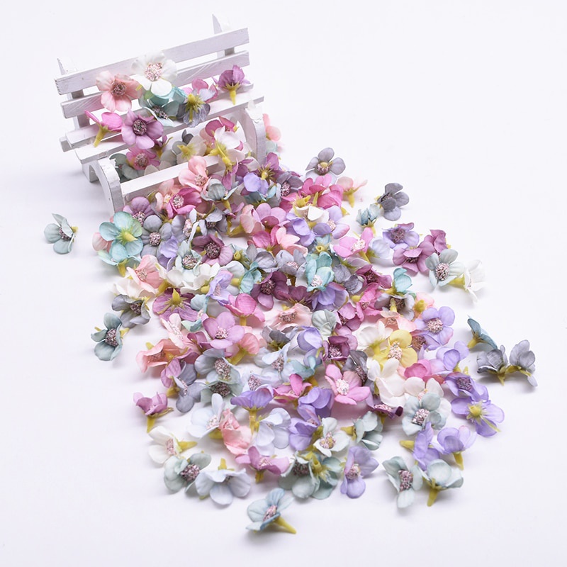 Set 50 hoa cúc giả 2cm nhiều màu tuyệt đẹp trang trí tiệc