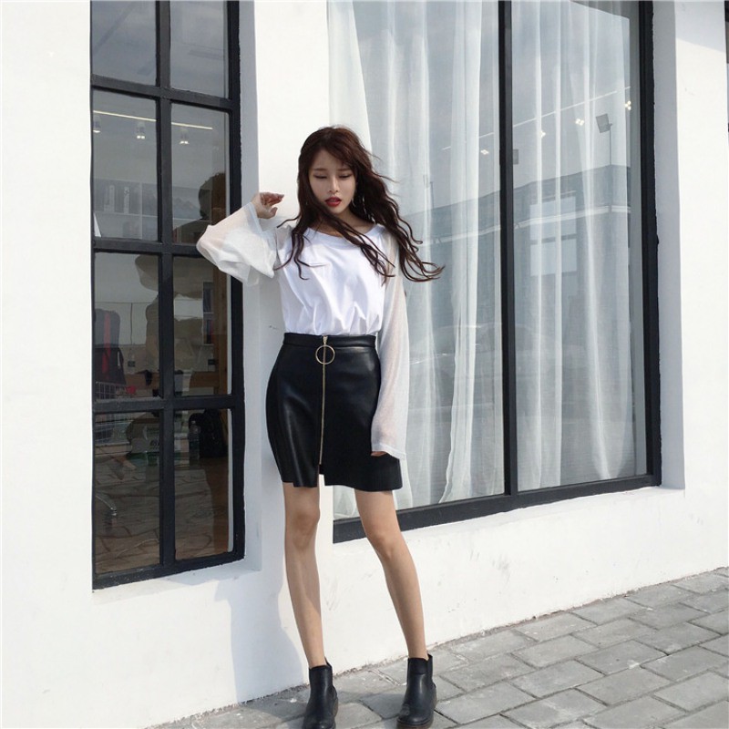 Áo thun nữ tay dài ống loe thời trang Hàn | BigBuy360 - bigbuy360.vn