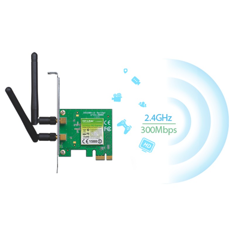 Card mạng Wifi PCI Express Tp-Link TL-WN881ND tốc độ 300Mbps