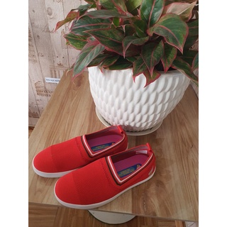 Giày thể thao nam/nữ 💖FREESHIP💖 giày chạy bộ sneaker Sshoes-không dây, vải thun mềm nhẹ K319-45-RED