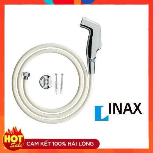 Vòi xịt rửa vệ sinh bồn cầu INAX CFV-102M đầu vòi mạ sáng bóng tặng keo lụa, bảo hành chính hãng 2 n