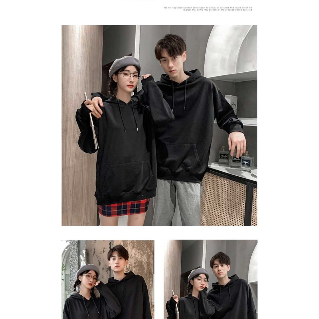 Áo Hoodie Nỉ Bông TRƠN Nam Nữ Unisex | BigBuy360 - bigbuy360.vn
