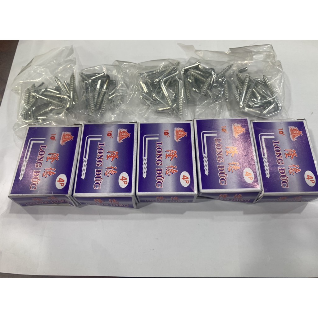 [COMBO 5 hộp] Móc Màn LONG ĐỨC 4P chất lượng cao