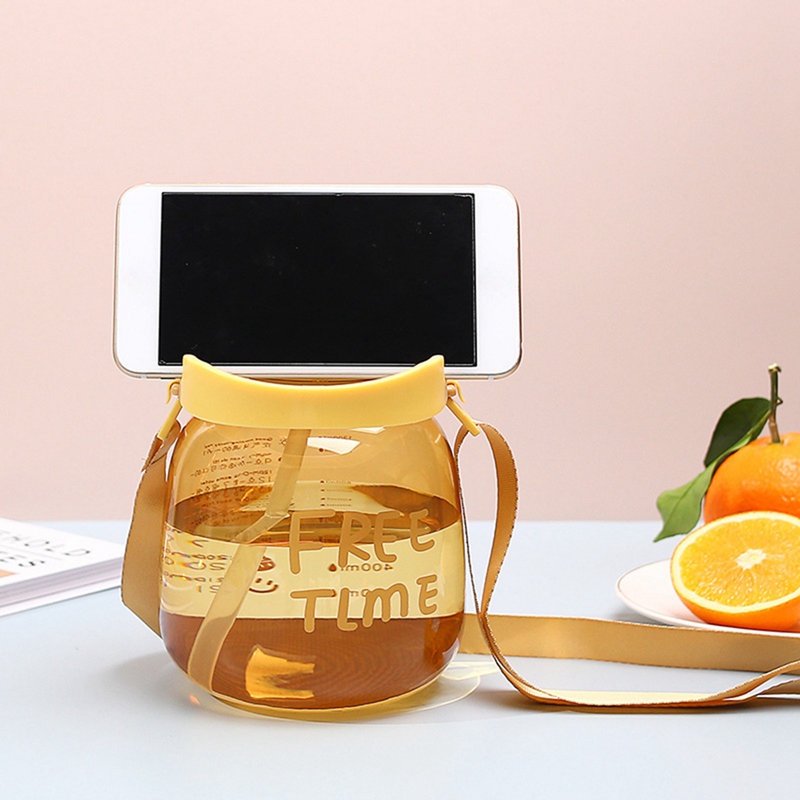 Bình Nước Trong Suốt Dung Tích 1200ml Chống Tràn Tiện Dụng Cho Học Sinh