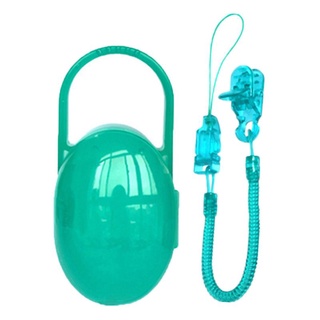 Dây đeo+Hộp đựng ti giả có móc treo avent, Bibs, dr brown.... (nhựa PP nguyên sinh)