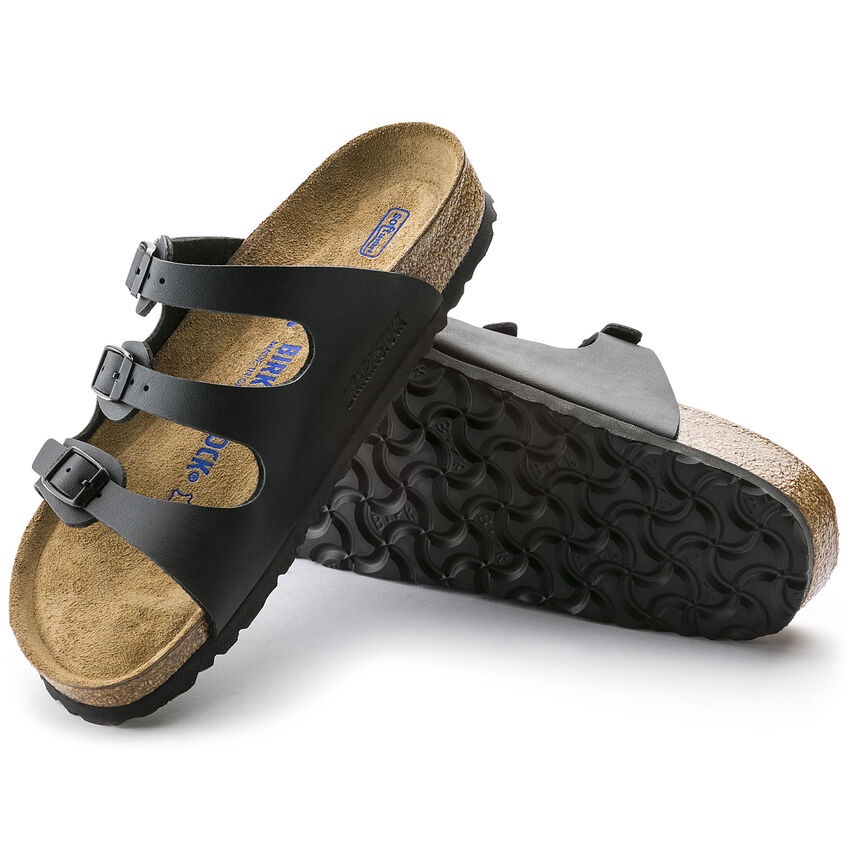 Dép Quai Ngang Nam, Nữ Birkenstock FLORIDA BCK053011 MÀU ĐEN