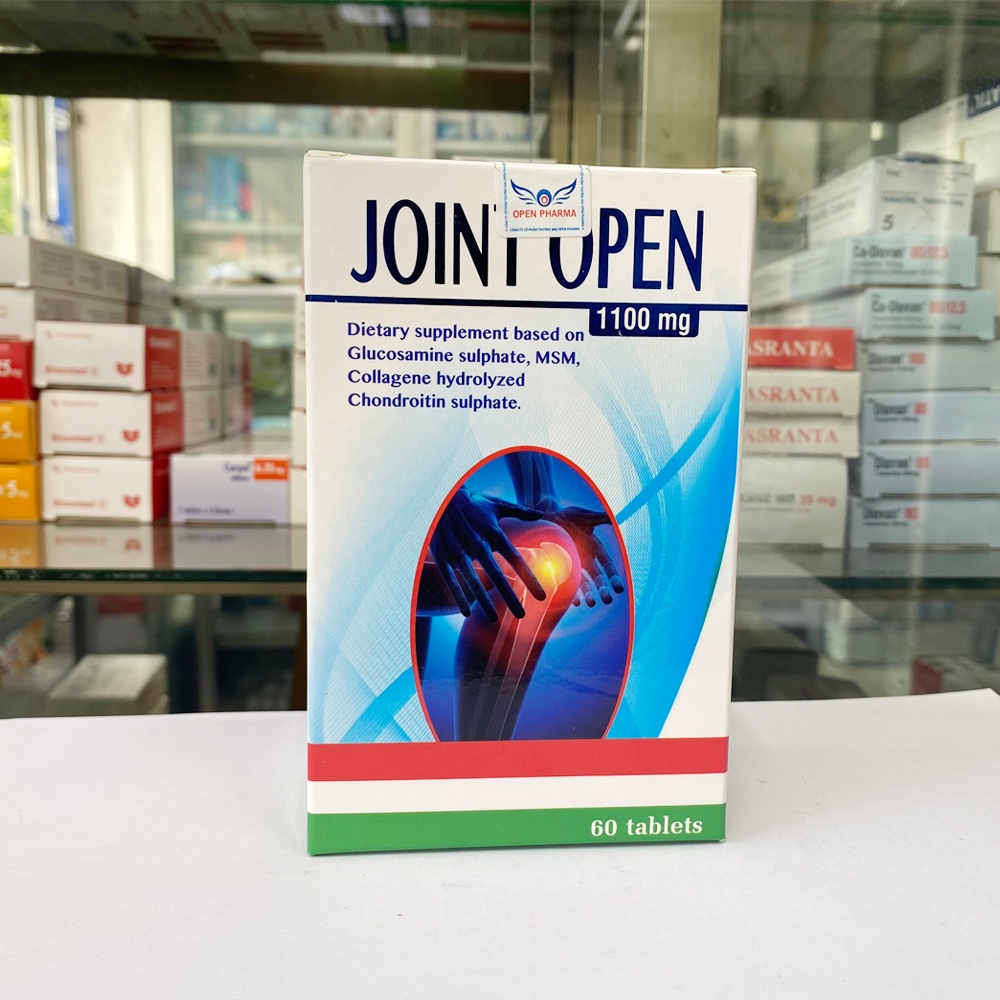 Joint Open 1100mg Giúp Cải Thiện Chứng Đau Nhức Xương Khớp, Hỗ Trợ Phục Hồi Màng Sụn và Tăng Lượng Dịch Khớp (60 Viên)