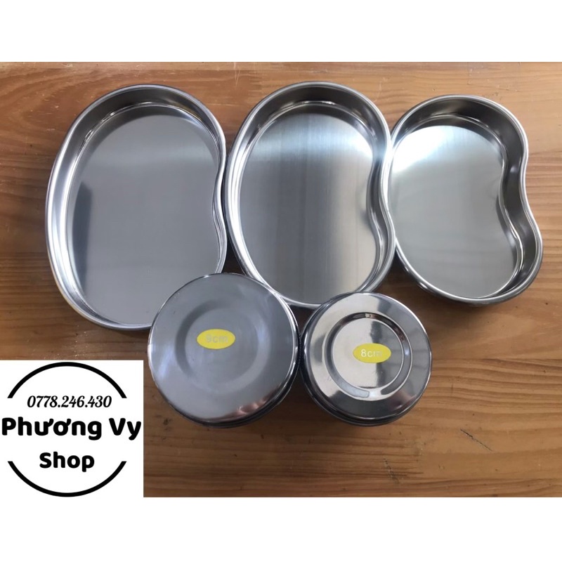 Hũ inox - khay inox hạt đậu to, nhỏ