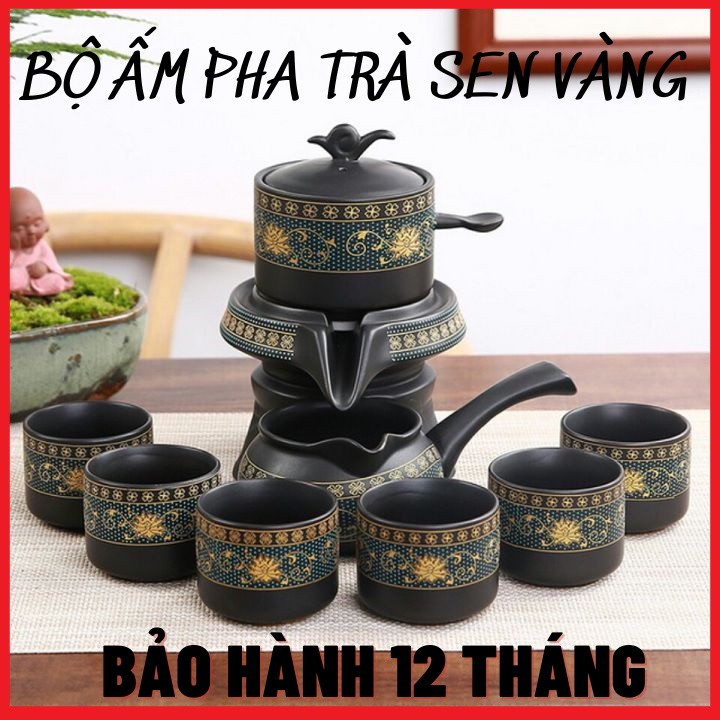 Bộ Ấm Pha Trà Hoa Văn Cổ Trang Sang Trọng-Gồm Hộp Quà Và Túi Sách Đi Kèm Sang Trọng