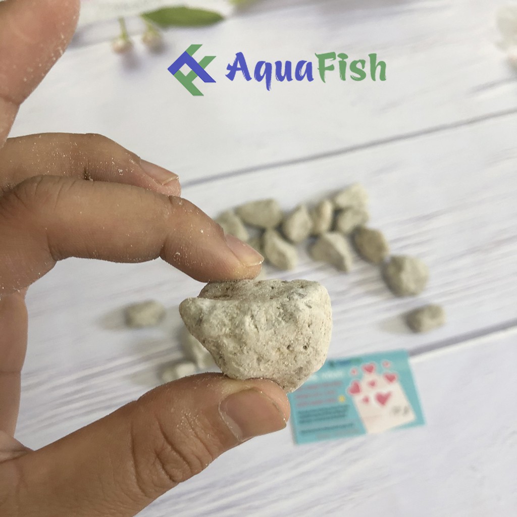 Nham Thạch Trắng - Đá Lông Vũ 1kg ( vật liệu lọc nước bể cá)