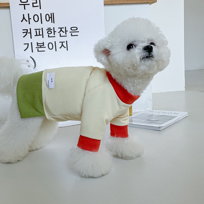 Áo thun cho chó mèo,áo giữ ấm thú cưng,áo phong cách Hàn Quốc chó mèo năm 2022 Bò Viên Pets shop
