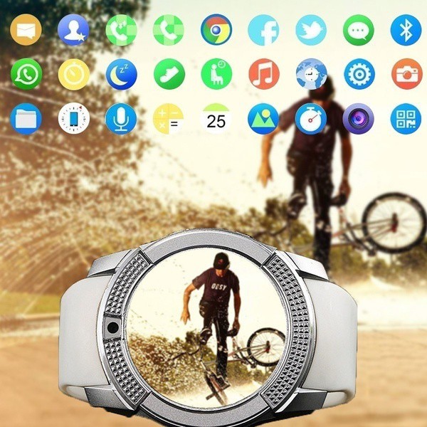 Đồng Hồ Thông Minh Màn Hình Cảm Ứng Kết Nối Bluetooth Cho Ios Android Camera Pk Apple Watch Samsung Watch Huawei