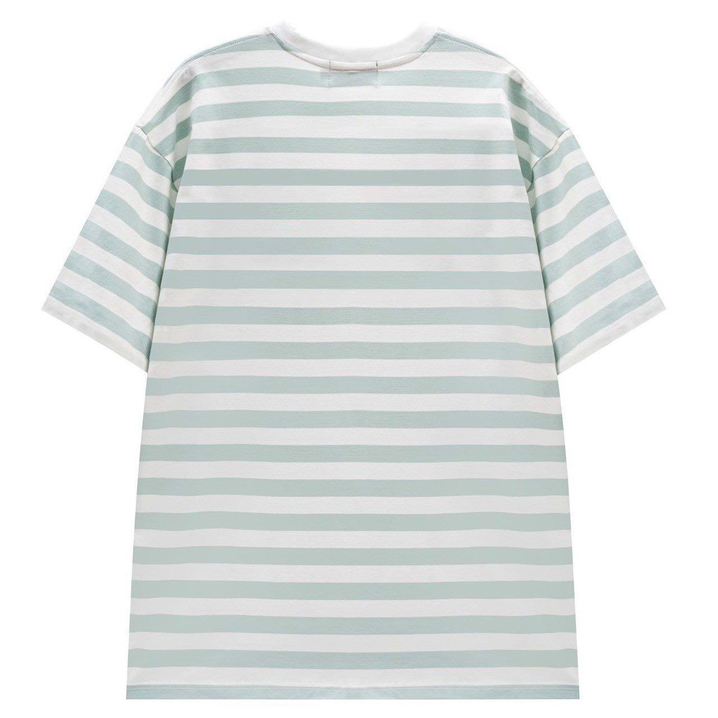 Áo Thun Unisex Bad Rabbit Gang Kẻ Xanh 100% Cotton - Local Brand Chính Hãng