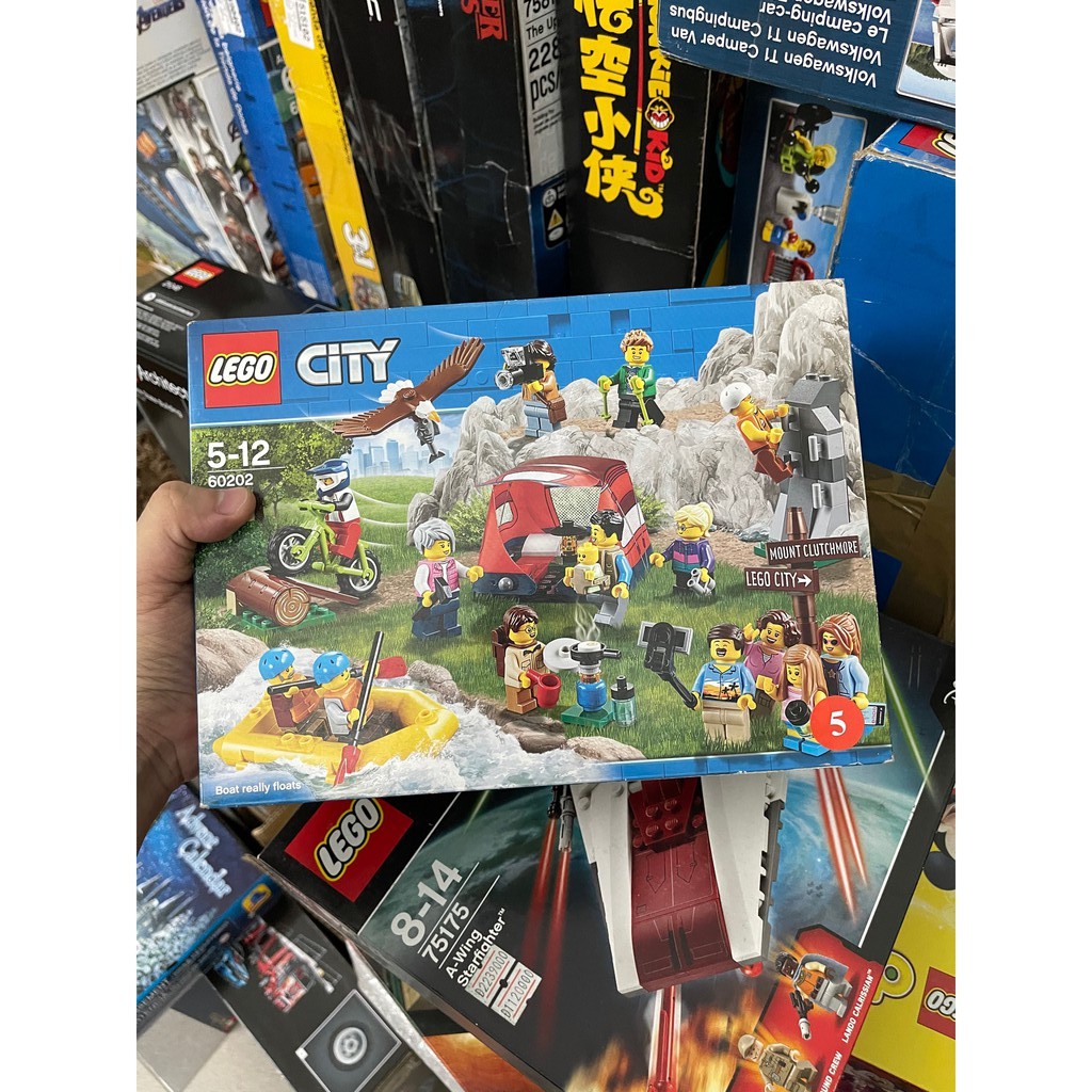 [CÓ SẴN] Lego 60202 - City - People Pack - Outdoor Adventures [CHÍNH HÃNG]