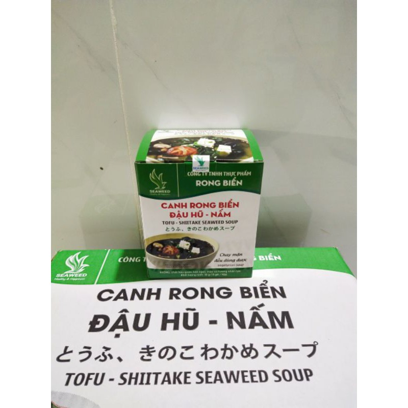 Canh rong biển đậu hũ - nấm_ canh chay_ canh ăn liền