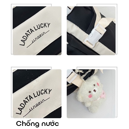 Balo Đi Học Thời Trang Nam Nữ Hàn Quốc Lucky 6601