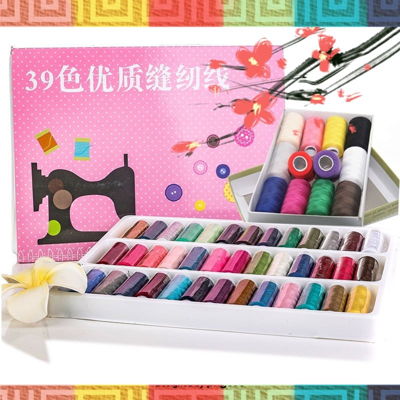 🥧 Set 39 cuộn chỉ nhiều màu