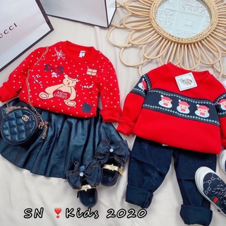 Xả Áo nỉ bông noel cho bé