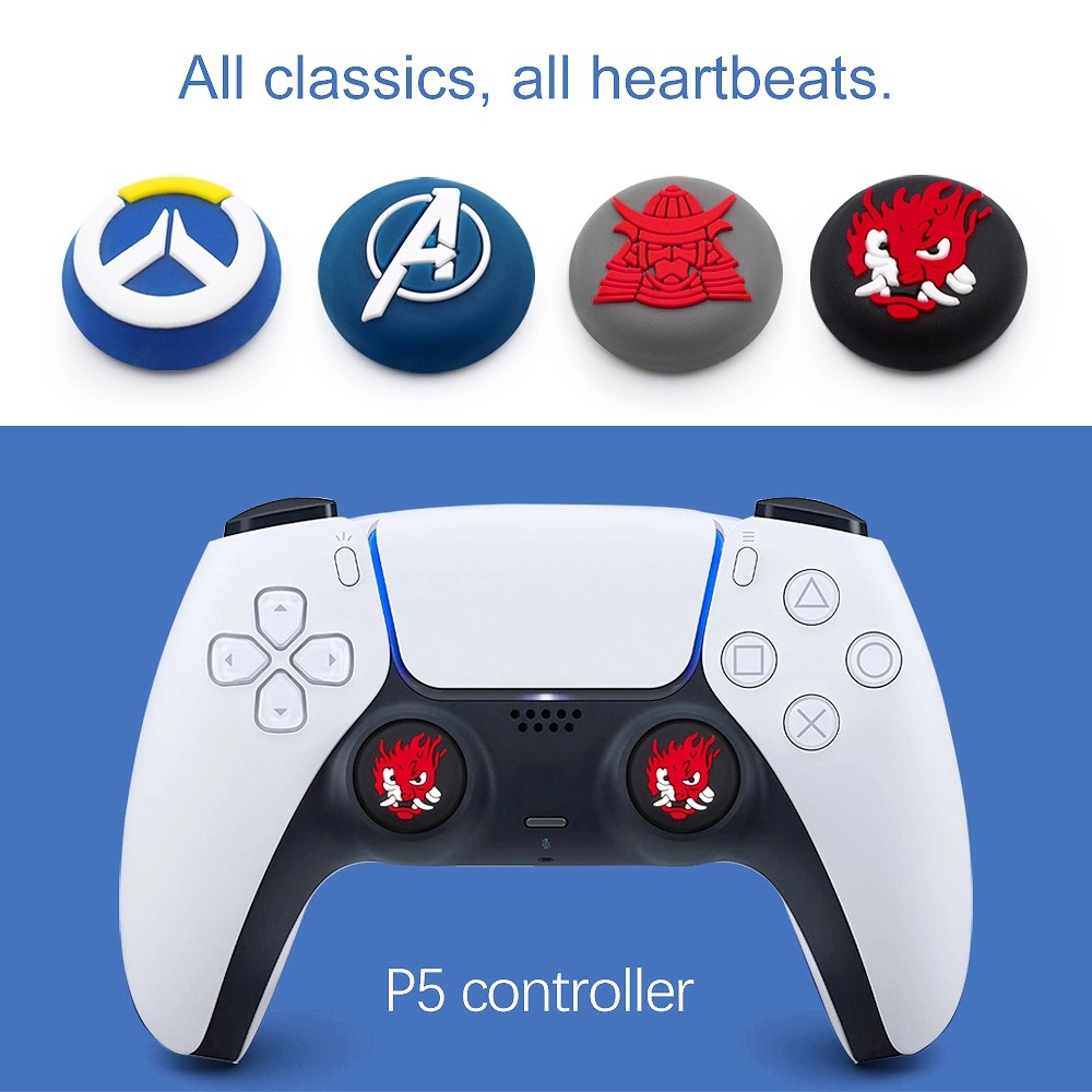 Vỏ bọc silicon bảo vệ nút điều khiển cho tay cầm chơi game dòng Ps5 Pro/ Ps4/ Playstation5/ Xbox X