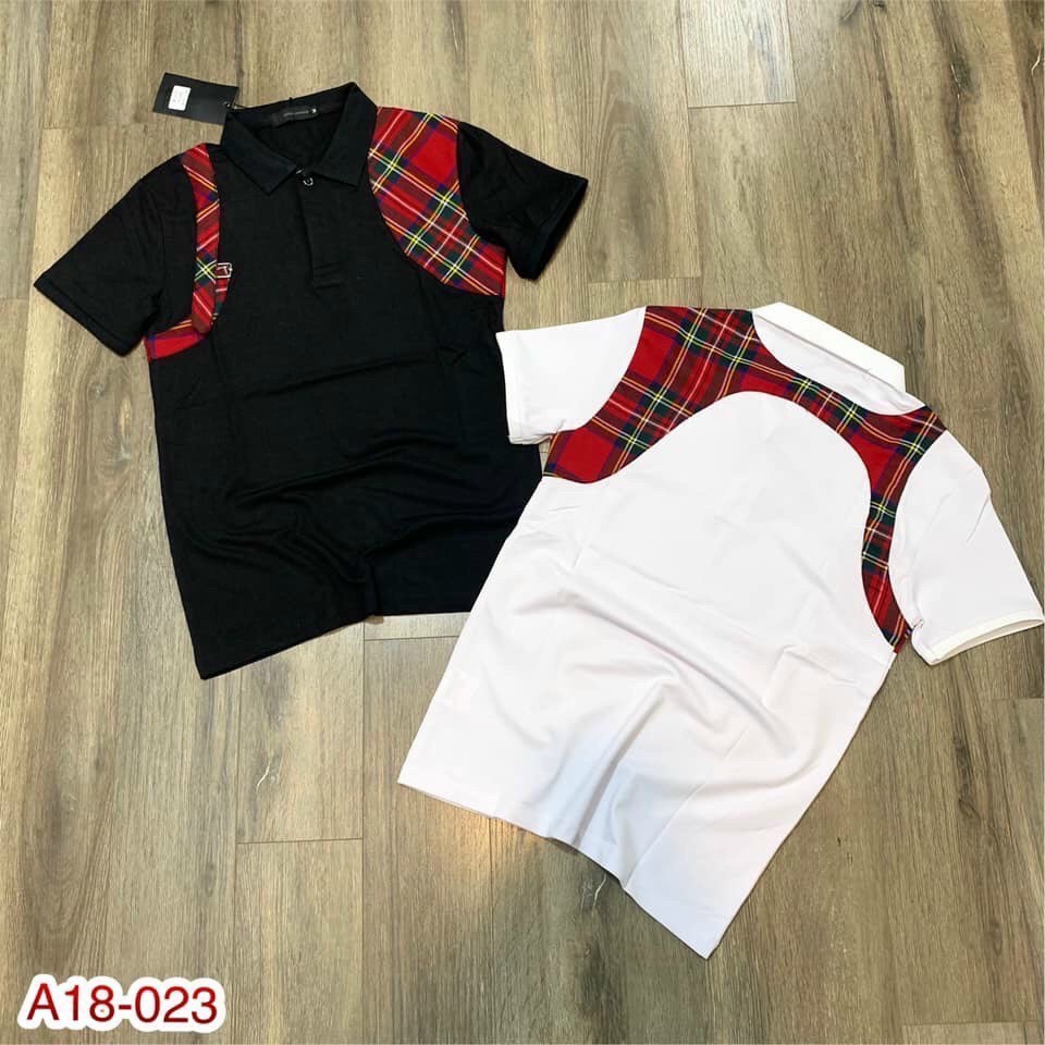 Áo Polo Nam - Áo Thun Nam Viền Đỏ - Chất Liệu Cotton Mùa Hè Thiết Kế Thanh Lịch - AC015