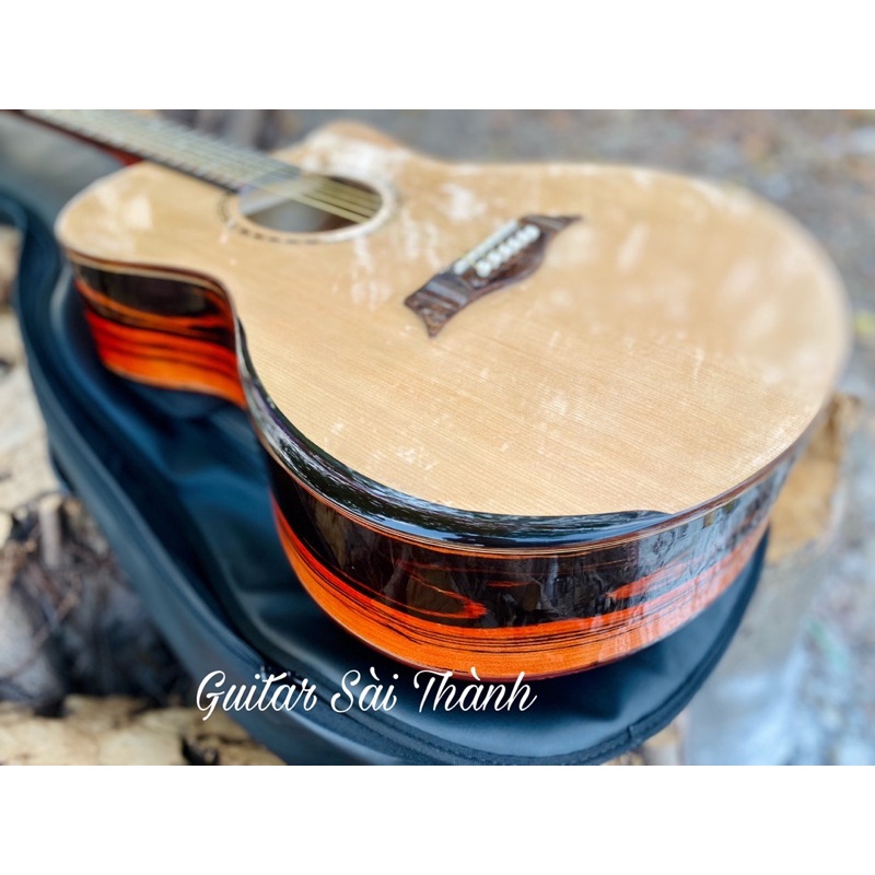 Đàn Guitar Acoustic Solid Top Chính Hãng ST.Real Guitar Sài Thành Mã ST-X4 Có Vát Bavel Thùng Đàn