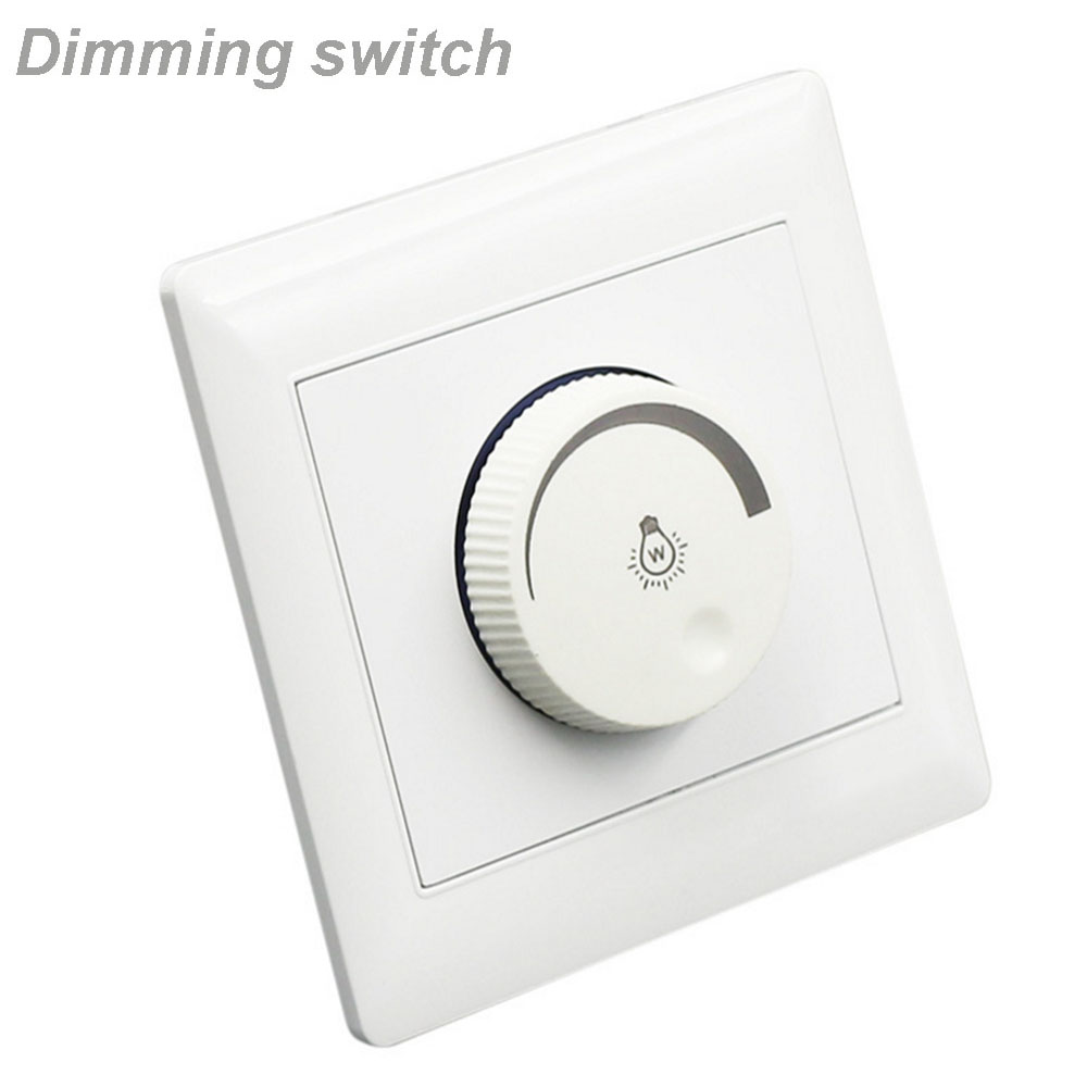 ❀SIMPLE❀ 220V Brand New Light Switch Professional Brightness Controller Dimmer White Durable Adjustable High Quality Lamp