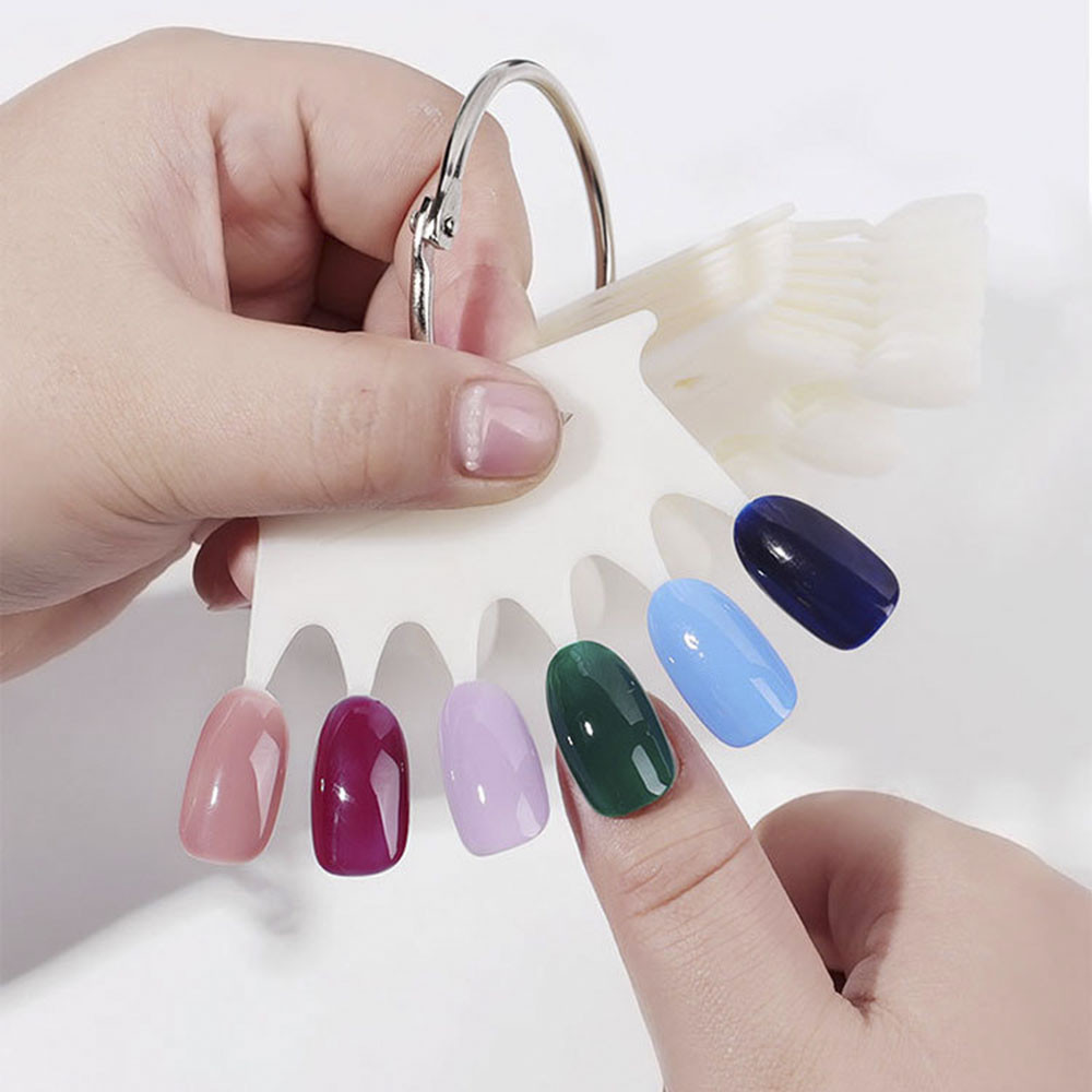 (Hàng Mới Về) Set 50 Khuôn Trưng Bày Móng Tay Giả Tiện Dụng