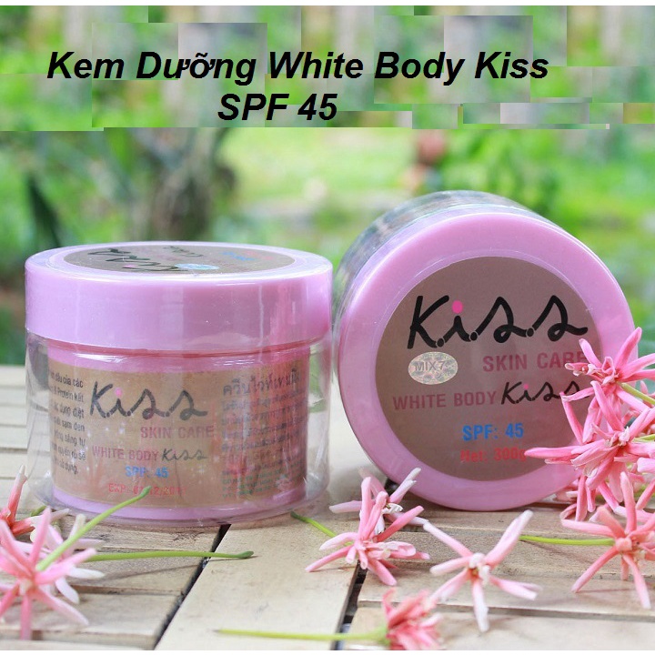 Kem Kiss dưỡng trắng da body kiss Erina Trà Xanh