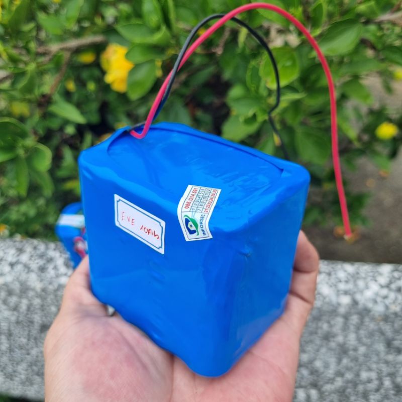 Pin 3S 12V 10.000mAh đóng mới, dùng cho lưu trữ, wifi, camera, loa kéo, loa bluetooth,...