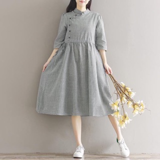 Váy Morigirl cổ tàu tay lỡ